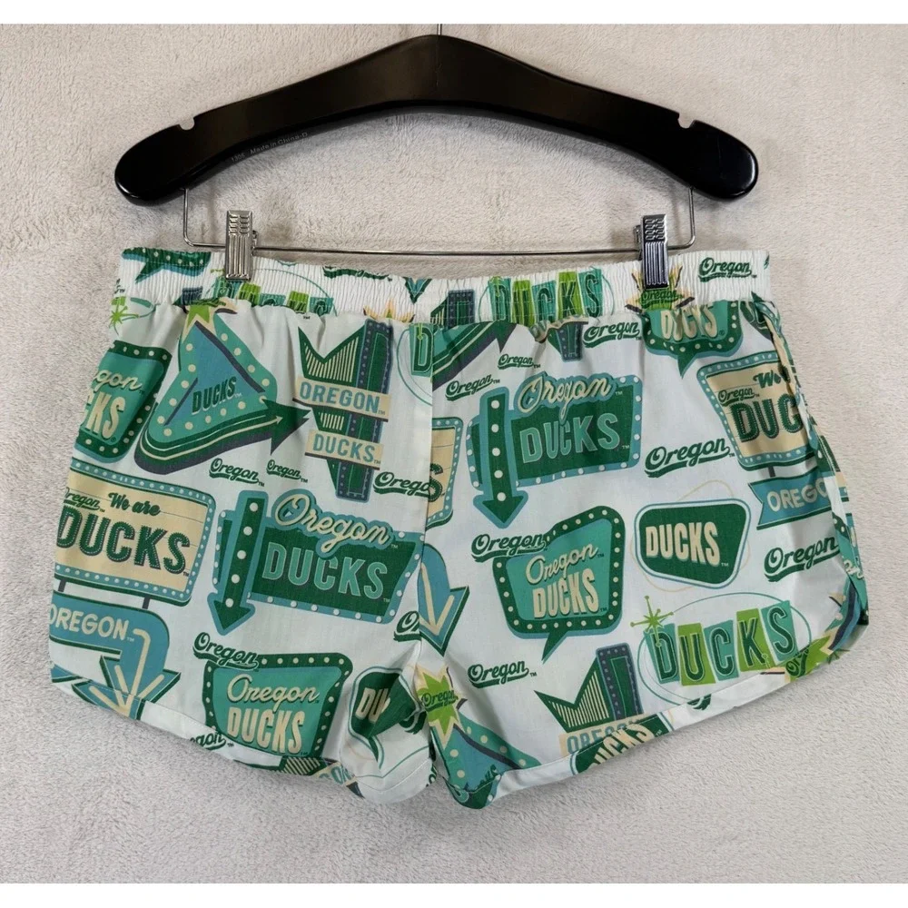 Concepts Sport Oregon Ducks Sleep Shorts Mens Large Green Retro Neon Sign Boxer